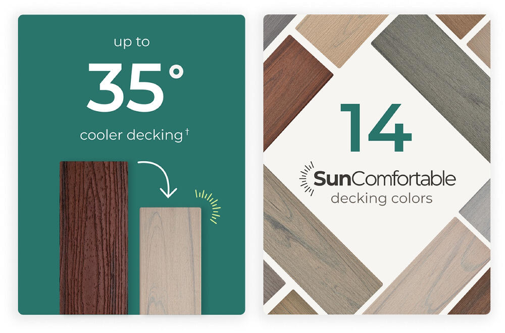 Trex SunComfortable Deck Colors