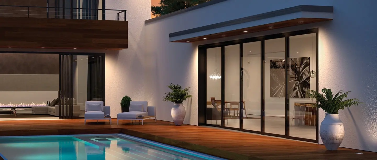 Multiglide by a pool