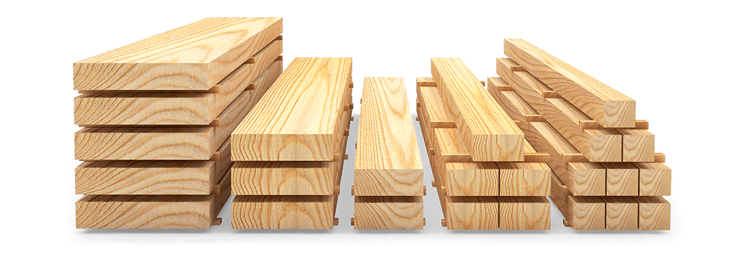 Stacks of Treated Wood