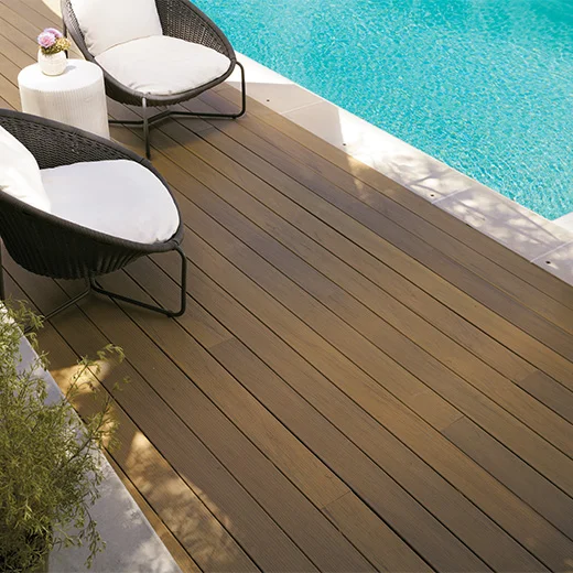 Decking Board Variation, deck by the pool