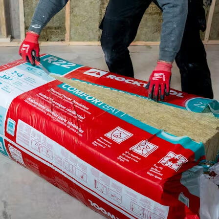 Opening Rockwool Insulation