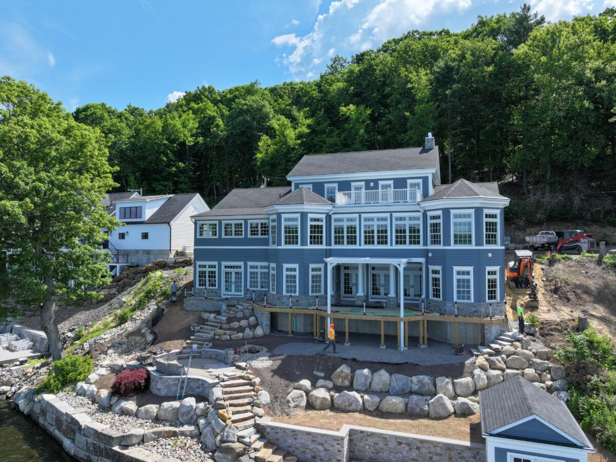 Proulx Building and Remodeling built a beautiful home on the water in Ellington, CT