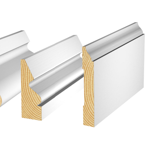 White interior moulding and trim profiles