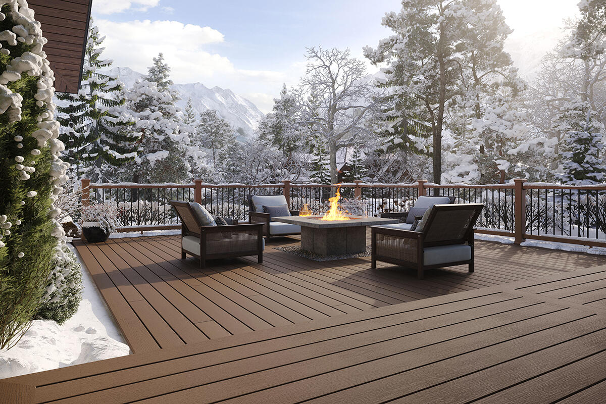 Tex Decking in the Winter